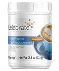 Celebrate Vitamins High Protein Meal Replacement Shake, 27 G Protein Powder, 6 G Of Fiber, For Post-Bariatric Surgery Patients, Caramel Latte, 15 Servings