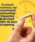 Dopamine Brain Food L-Tyrosine Focus And Mental Drive Support 60 Count | With B vitamins for natural neurotransmitter production. Supports motivation mental energy and productive work sessions.