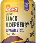 Sundance Elderberry Gummies For Adults With Zinc & Vitamin C Berry Flavor Vegan Nongmo And Gluten Supplement