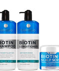 Bellisso Biotin Shampoo And Conditioner Set And Biotin Scalp Scrub