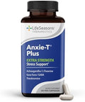 Lifeseasons Anxiet Stress Relief Supplement Supports Mood & Mental Focus Feel Calm And Relaxed Eases Tension & Nervousness Ashwagandha Kava Kava Gaba & Ltheanine 60 Capsules