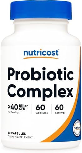 Nutricost Probiotic Complex (40 Billion Cfu) (60 Capsules) Gmo Gluten