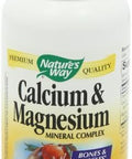 Nature'S Way Calcium & Magnesium Mineral Complex, Supports Bone Health & Muscle Function, 750 Mg Per 3-Capsule Serving, 250 Capsules (Packaging May Vary)