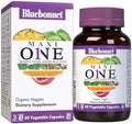 Bluebonnet Nutrition Maxi One (With Iron) Whole Food Multiple Enzymes Energy Vitality Gluten & Dairy & Soy Kosher Vegetarian Friendly Nongmo 2 Month Supply Beige 60 Count