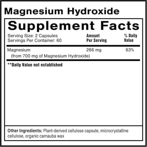 Quicksilver Scientific Magnesium Hydroxide (120 Capsules)