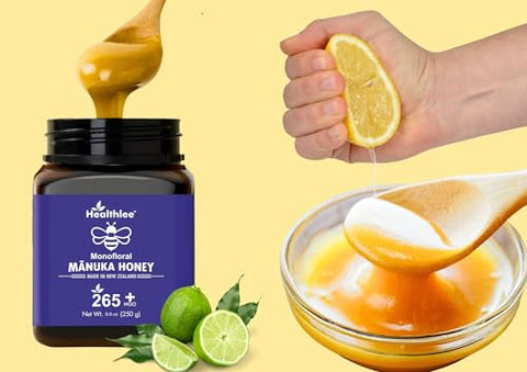 Manuka Honey MGO 265+, Genuine Raw New Zealand Honey, Multi-Functional Health honey Manuka, Non-GMO Superfood,Unpasteurized,Daily Wellness Support - 250g (8.82 Oz)