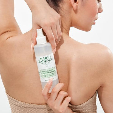 Mario Badescu Back & Body Clarifying Spray Targets Stubborn Back-Acne And Backne Rejuvenates Skin With Niacinamide Zinc-Pca & B Vitamins Soothes Irritation Strengthens Skin Barrier 8 Fl Oz