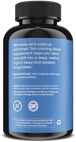 Wellpath Rest Valerian Root Sleep Aid For Adults With Melatonin & L-Theanine Natural & Herbal Sleeping Pills With Extra Strength 5-Htp Lemon Balm Chamomile 60 Ct
