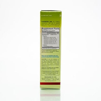 Olympian Labs Complete Prebiotic And Probiotic Supplement 25 Billion Live Shelf Stable Cultures 30 Vegetarian Capsules Helps Restore The Natural Balance Within The Digestive Tract.