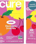 Cure Hydration Kids Electrolyte Drink Mix Plantbased Pediatrician Formulated Rehydration No Added Sugar Fsahsa Nongmo Gluten No Artificial Flavors 14 Packets Pink Lemonade