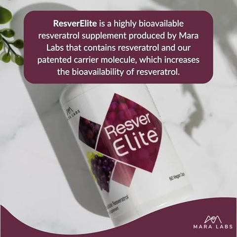 Brocelite Mara Labs Resverelite Bioavailable Resveratrol Vegan No Fillers And Non-Gmo 60 Vegan Capsules