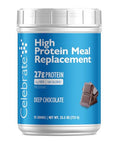 Celebrate Vitamins High Protein Meal Replacement Shake, 27 G Protein Powder, 6 G Of Fiber, For Post-Bariatric Surgery Patients, Deep Chocolate, 15 Servings