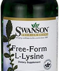 Swanson Form L-Lysine - Natural Supplement Promoting Stress Support & Nervous System Health - May Promote Calm Mood & Relaxation - (300 Capsules 500mg Each)