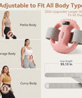 Fuooo 4-Head Fascia Ring Massager Multifunctional Full-Body Deep Tissue Massage Gun Hands-Free Ergonomic Electric Massager With Waist Belt 3 Modes 9 Intensities Cordless Muscle Relief