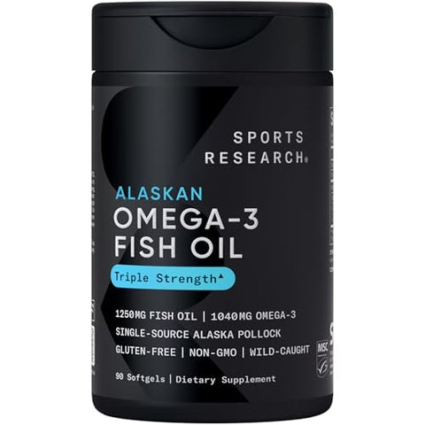 Sports Research Body Wellness Pack - Double Strength L-Theanine (Suntheanine) Supplement 200Mg Triple Strength Omega 3 Fish Oil (1250Mg) And Vegan Vitamin D3 (5000 Iu) K2 (100Mcg Mk7)
