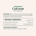 NatureS Bounty Absorbable Calcium 1200Mg Plus Vitamin D3 1000Iu 200 Count