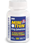 Mini Thin - Two-Way - Energy Tablets Formulated With Caffeine And Ephedrizine 100 Tablets