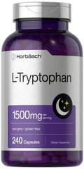 Horbaach L Tryptophan Capsules 240 Count 1500Mg