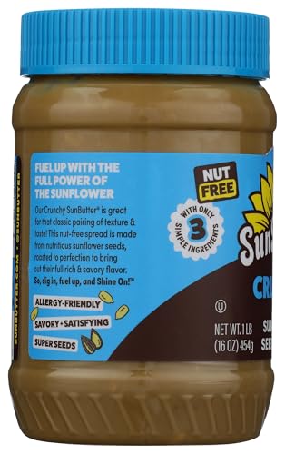 Sunbutter Natural Crunch Sunflower Seed Spread 16 Ounce