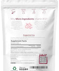 Micro Ingredients Vitamin B12 5000 Mcg Methylcobalamin 240 Chewable Tablets Fast Dissolve Natural Strawberry Flavor Vegan Non-Gmo Gluten Free
