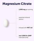 Micro Ingredients Magnesium Citrate 1000 Mg Per Serving 240 Softgels Magnesium Supplements For Men And Women Made With Mct Oil Non-Gmo Gluten Free