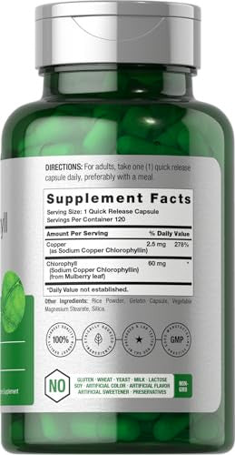 Horbaach Chlorophyll Capsules 120 Count