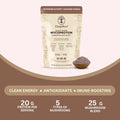 Lakanto Classic Monk Fruit Sweetener with Allulose 1 lb and ChagaRoot MycoProtein Mushroom Protein Powder Chocolate 1.76 lb