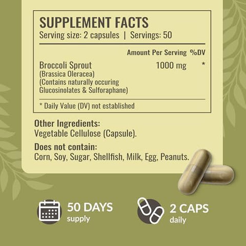 Herbamama Broccoli Sprout And Ashwagandha Root Kit - Bundle Of 1000 Mg Broccoli Sprout & 1500 Mg Ashwagandha Root Capsules - Vegan Non-Gmo Sugar & Gelatin- - 2 Pack