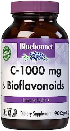 Bluebonnet Vitamin C 1000 Mg Plus Bioflavonoids Caplets 90 Count