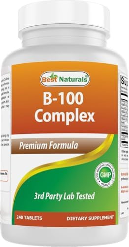 Best Naturals Vitamin B Complex With Inositol Paba 240 Tablets Made In The Usa Nongmo & Gluten