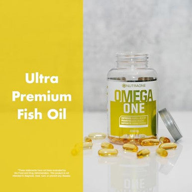 Nutraone Omegaone Omega-3 Fish Oil Supplement (90 Fish Oil Pills) 500Mg