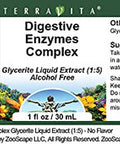 Terravita Digestive Enzymes Complex Glycerite Liquid Extract (1:5) - No Flavor (1 Oz, Zin: 522367)