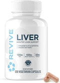 Revive Md Natural Liver Cleanse Detox & Repair Supplement " Milk Thistle Liver Support Formula Promotes Healthy Liver Function & Helps Reduce Inflammation " 120 Capsules (30 Servings)