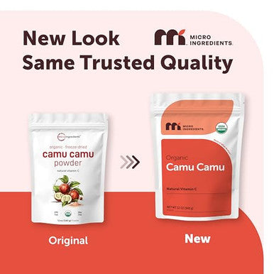Micro Ingredients Organic Camu Camu Powder 12 Oz Freshly Harvested Berry Source Source Of Naturally Occurring Vitamin C Non-Gmo Vegan Friendly