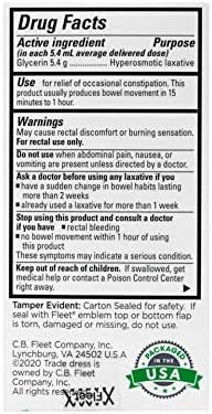 Fleet Marble Medical Liquid Glycerin Suppositories 4 Each (Pack Of 3)