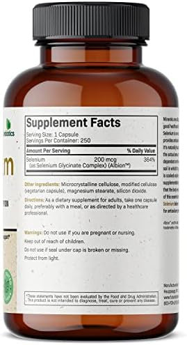 Futurebiotics Selenium 200 Mcg Selenium Amino Acid Complex Essential Trace Mineral With Superior Absorption Non Gmo 250 Capsules