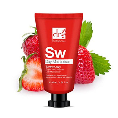 Dr Botanicals Strawberry & Juniper Berry Day Moisturiser Ã¢â‚¬â€œ Hydrating Vegan Skincare With Vitamins B6 C E & K For Radiant Dewy Complexion