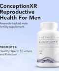 Theralogix Conceptionxr Reproductive Health For Men Men'S Preconception Vitamins For Fertility Support Male Fertility Supplements For Sperm Health Nsf 180 Tabs (90Day Supply) Unflavor