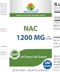 Brieofood Nac Supplement N-Acetyl Cysteine 1200 Mg Per Serving 250 Capsules - Immune Support Supplement