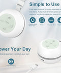 Wobrikosee Portable Sound Machine For Baby Kids Adults Usb Rechargeable White Noise Machine With Timer Function18 Smooth Sounds 256-Color Changing Mood Light Memory Function Sound Therapy For Home Travel