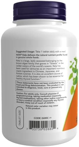 Now Foods Kelp 150Mcg Of Natural Iodine 200 Tablets