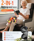 Halidodo Upgrade 4 Massage Area Knee Brace & Red Light Therapy For Knee Cord-Free Rechargeable Controller 20Min Auto Shut-Off 660Nm & 850Nm Red Light Therapy Device For Knee/Elbow/Shoulder.