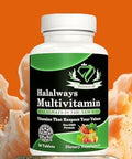 Halalways Multivitamin Certified Halal Multivitamin, Supplement Tablet With Vitamin A, Vitamin C, Vitamin D, Vitamin E And Zinc For Immune Health Support, B12, Calcium & More