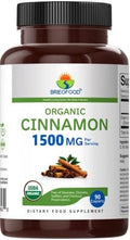 Brieofood Organic Cinnamon 1500Mg, 45 Servings, Vegetarian, Gluten , 90 Vegetarian Tablets