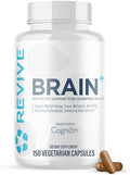 Revive Md Brain Supplements For Memory & Focus Brain Plus - Stimulant Nootropic Supplement For Cognitive Health With Niacin Vitamin B6 & B12 Acetyl-L-Carnitine Hcl & Alpha-Gpc- 150 Capsules