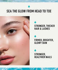 Fat Mermaid Bioavailable Liquid Marine Collagen Peptides Drink- Hyaluronic Acid & Vit C - Reduces Wrinkles - Thick Hair Lashes Brows Nails - No Gluten Dairy Nut Soy - Unflavored Sweet 16.9 Oz