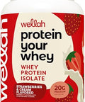 Wellah Protein Your Whey (30 Servings Strawberries And Cream) Whey Protein Isolate (Wpi)