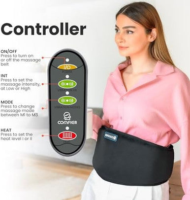Comfier Cordless Back Heating Pad For Back PainLower Back Massager3 Massage Modes & 2 Vibration IntensityAuto Shut OfExtend To 58"