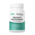 Fairhaven Health Womens Multivitamin Essentials Once Daily Multivitamin for Women Support for Energy Immune Health Eye Health Hormone Balance Gluten Dairy Soy Free Vegan 30 Capsules