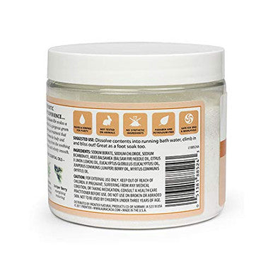 Aura Cacia Warming Balsam Fir Aromatherapy Mineral Bath 16 oz. Jar